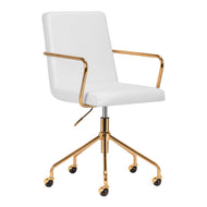 Cosmetic chair QS-OF211G gold light grey