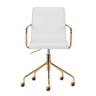 Cosmetic chair QS-OF211G gold light grey