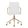 Cosmetic chair QS-OF211G gold light grey