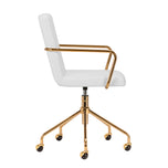 Cosmetic chair QS-OF211G gold light grey