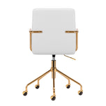 Cosmetic chair QS-OF211G gold light grey