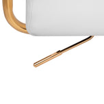 Cosmetic chair QS-OF211G gold light grey