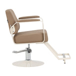 Kappersstoel Omega Aurora lichtbruin