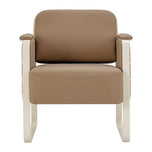 Waiting room chair Omega Grandeur light brown
