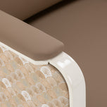 Waiting room chair Omega Grandeur light brown