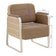 Waiting room chair Omega Grandeur light brown
