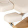 Ligbed Sillon Relax crème met lichtbruine basis