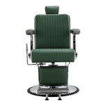 Gabbiano Visionerio Friseurstuhl grün Chromrahmen