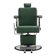 Gabbiano Visionerio Friseurstuhl grün Chromrahmen
