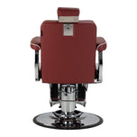 Gabbiano Visionerio kappersstoel rood chroom frame