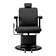 Gabbiano Visionerio barber chair black with black frame
