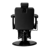 Gabbiano Visionerio barber chair black with black frame