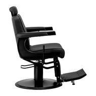 Gabbiano Visionerio barber chair black with black frame