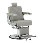 Gabbiano Visionerio Friseurstuhl grau Chromgestell