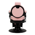 Barber chair Gabbiano President pink with black base