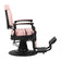 Barber chair Gabbiano President pink with black base