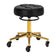 The Gabbiano D054G hairdressing stool gold white