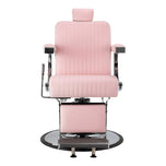 Gabbiano Visionerio Friseurstuhl rosa Chromgestell