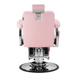 Gabbiano Visionerio Friseurstuhl rosa Chromgestell