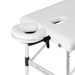 BALANCE Aluminium-Klappmassageliege 3 Segmente weiß