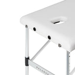BALANCE Aluminium-Klappmassageliege 3 Segmente weiß
