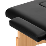 BALANCE wooden folding massage table 2 segment 190x70 black
