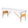 BALANCE wooden folding massage table 2 segment 190x70 white