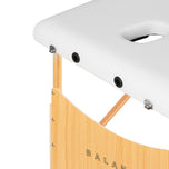 BALANCE wooden folding massage table 2 segment 190x70 white