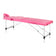 BALANCE aluminium folding massage table 2 segment pink