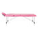 BALANCE aluminium folding massage table 2 segment pink