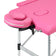 BALANCE aluminium folding massage table 2 segment pink