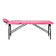 BALANCE wooden folding massage table 2 segment pink and black