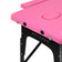 BALANCE wooden folding massage table 2 segment pink and black