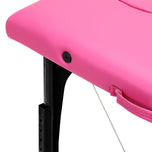 BALANCE wooden folding massage table 2 segment pink and black