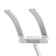 Glow manicure treatment lamp L05 bent for tabletop white