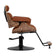 Hairdressing chair Gabbiano Florencja in brown with a black base