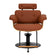 Hairdressing chair Gabbiano Florencja in brown with a black base