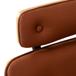 Hairdressing chair Gabbiano Florencja in brown with a black base