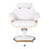 Hairdressing chair Gabbiano Florencja in white with a white base
