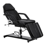 Fauteuil de beauté de pédicure hydraulique Sillon 210 avec fonction de bascule et repose-pieds divisé noir