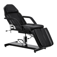 Hydraulischer Pediküre-Schönheitsstuhl Sillon 210 mit Schaukelfunktion und geteilter Fußstütze schwarz