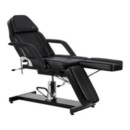 Hydraulischer Pediküre-Schönheitsstuhl Sillon 210 mit Schaukelfunktion und geteilter Fußstütze schwarz