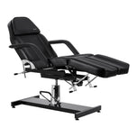Fauteuil de beauté de pédicure hydraulique Sillon 210 avec fonction de bascule et repose-pieds divisé noir