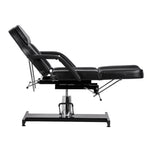 Fauteuil de beauté de pédicure hydraulique Sillon 210 avec fonction de bascule et repose-pieds divisé noir