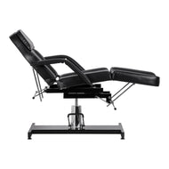 Hydraulischer Pediküre-Schönheitsstuhl Sillon 210 mit Schaukelfunktion und geteilter Fußstütze schwarz