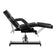 Fauteuil de beauté de pédicure hydraulique Sillon 210 avec fonction de bascule et repose-pieds divisé noir