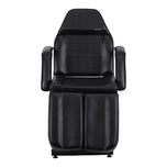 Fauteuil de beauté de pédicure hydraulique Sillon 210 avec fonction de bascule et repose-pieds divisé noir