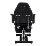 Fauteuil de beauté de pédicure hydraulique Sillon 210 avec fonction de bascule et repose-pieds divisé noir