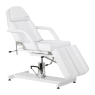 Hydraulische pedicurestoel Sillon 210 met schommelfunctie en gesplitste beensteun wit