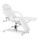 Chaise de pédicure hydraulique Sillon 210 avec fonction de bascule et repose-pieds divisé blanc
